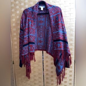 Patterned Long Sleeve Cardigan